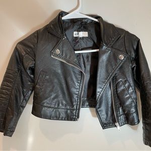 Kids faux leather jacket 4-5 year old